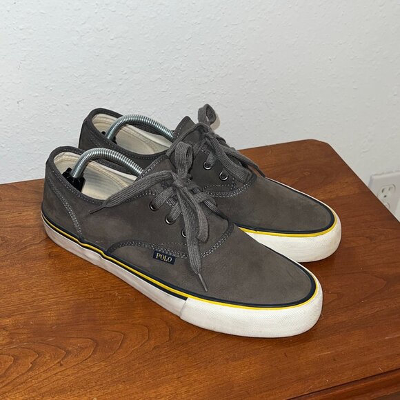 Polo Ralph Lauren Shoes Morray Silky Nubuck Sneakers Casual Men's size 10 D - Picture 6 of 6